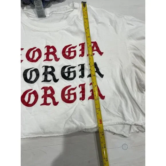 Custom made cropped Georgia t shirt size‎ medium - Picture 6 of 6